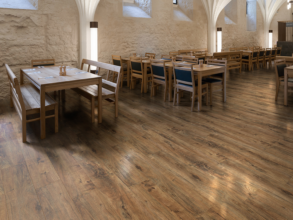 The Cellarium Cafe and Misericorde Terrace, London, United Kingdom. Architect: Panter Hudspith Architects, 2013. Vaulted cellarium space.