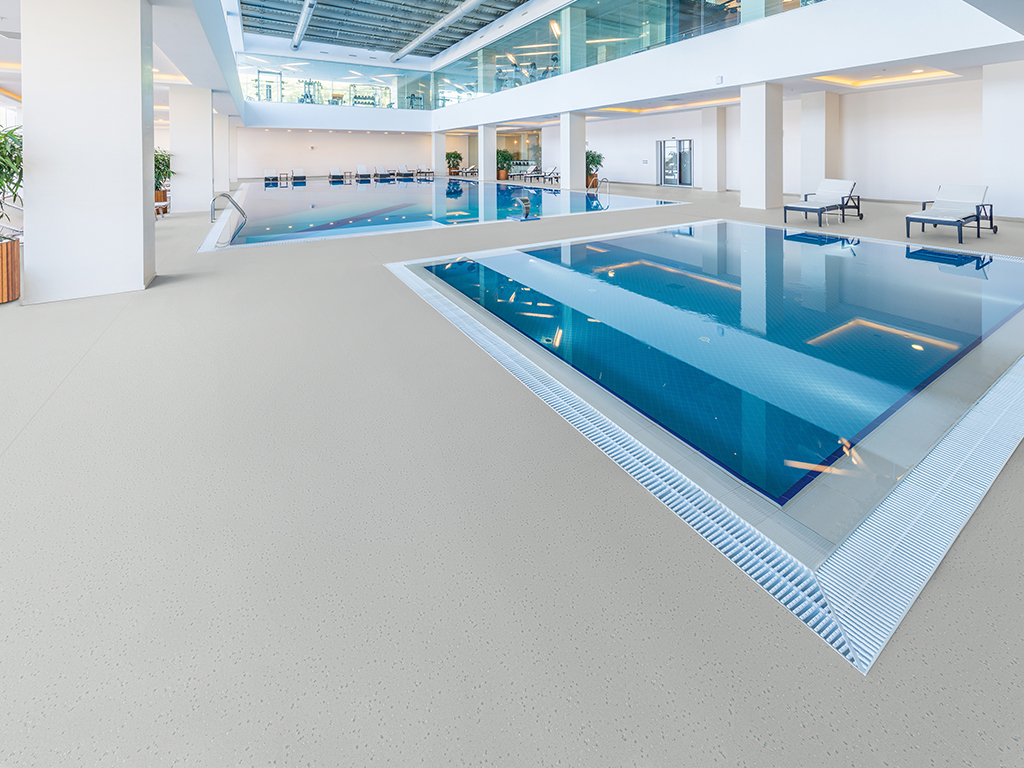 Indoor swimming pool in healthy concept