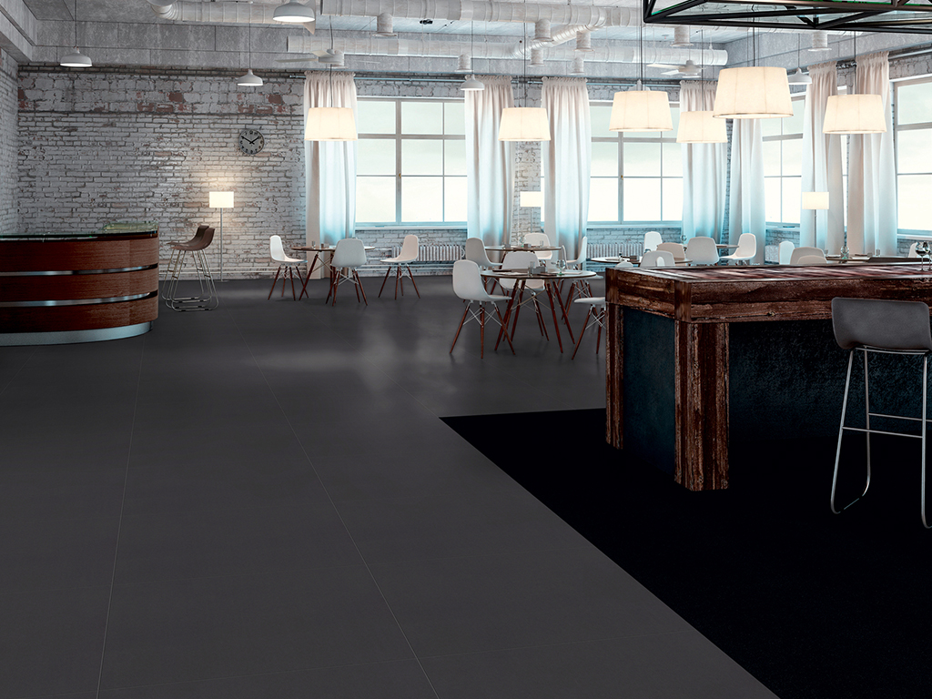 Expona Simplay_2581 Charcoal Mono_Restaurant_1024x768px